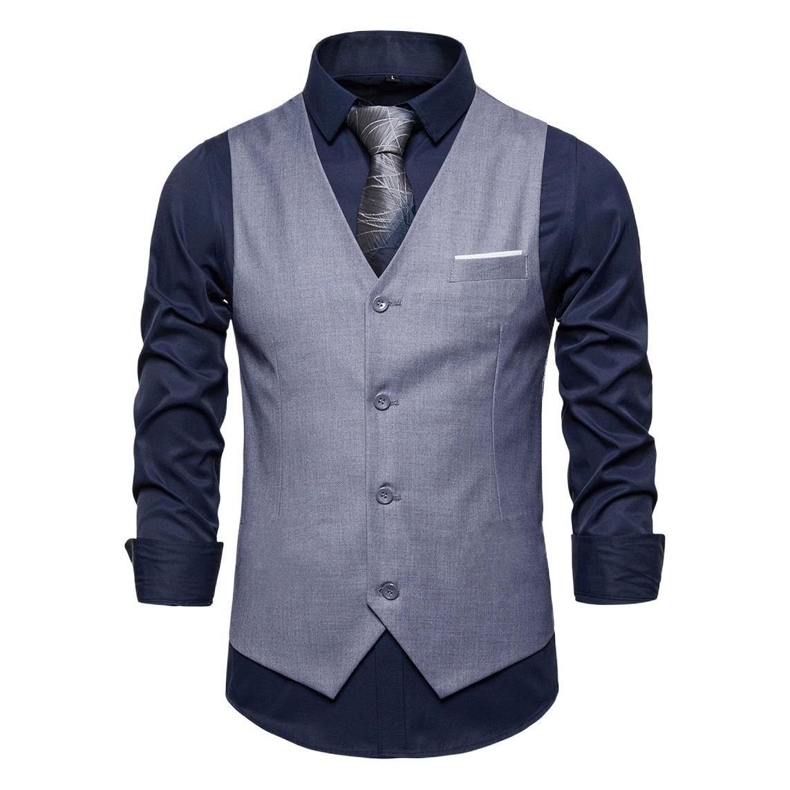 Ретро Британский приталенный мужской жилет для костюма повседневный деловой Профессиональный жилет в Корейском стиле Молодежный деловой жилет