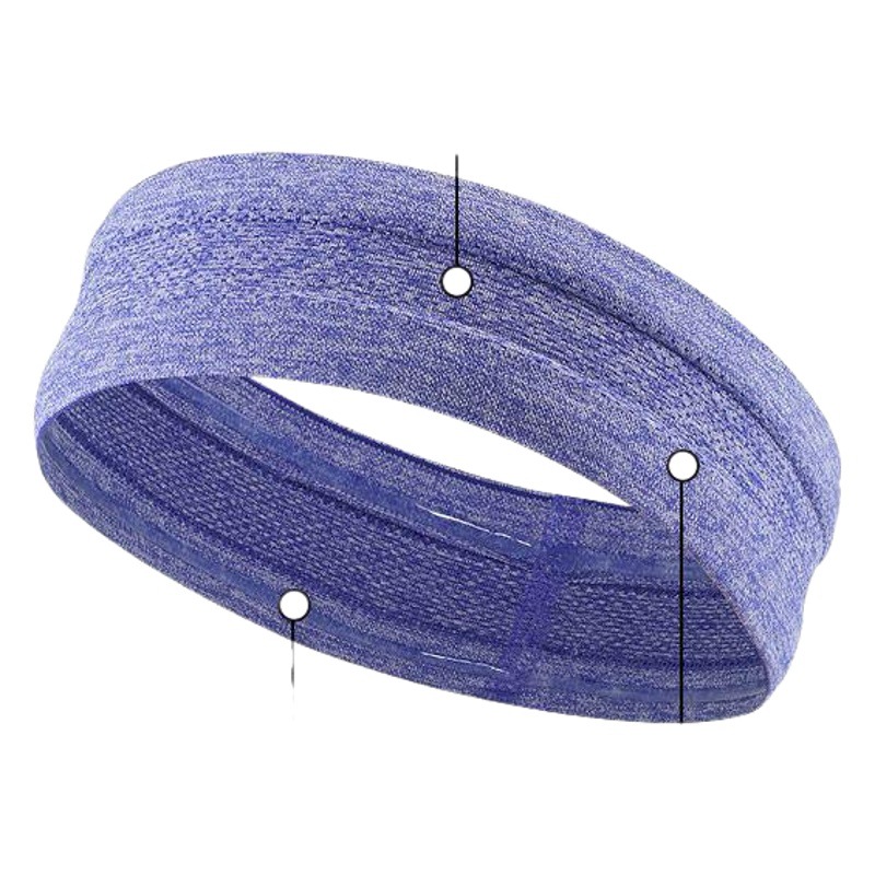 Amazon Sweat-Absorbing Seamless Sports Headband Running Non-Slip Silicone Anti-Sweat Band Yoga Hairband Wholesale Starting from One Piece