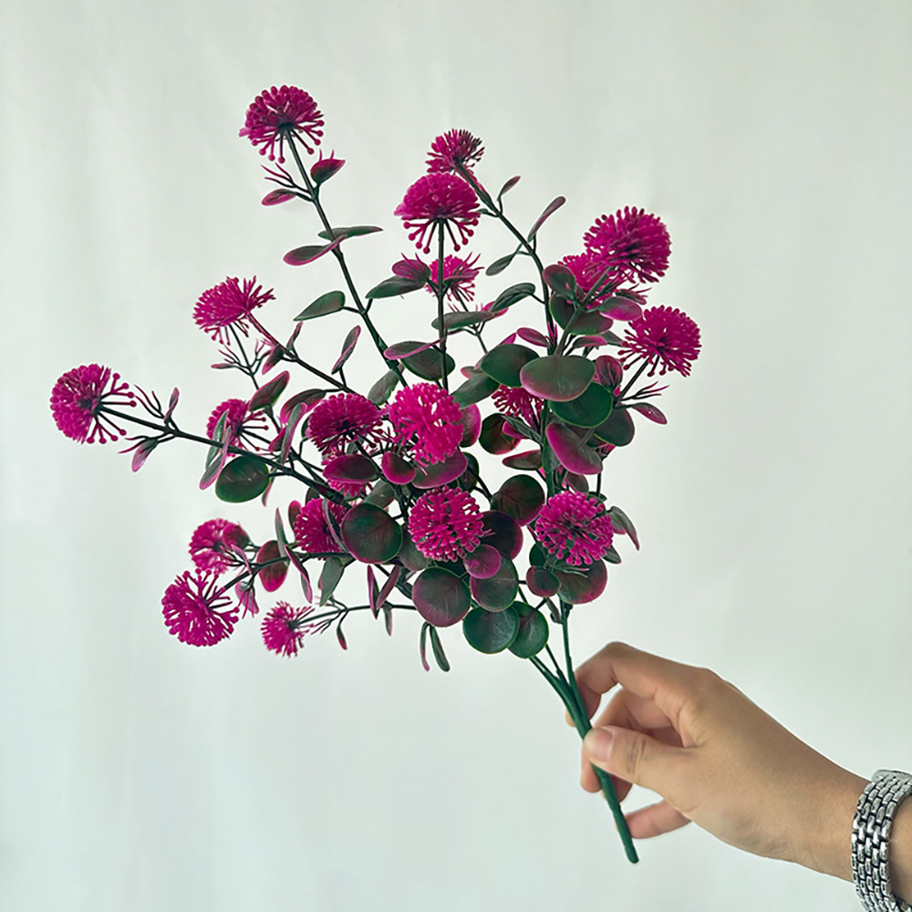 5갈래 수국 로즈 레드