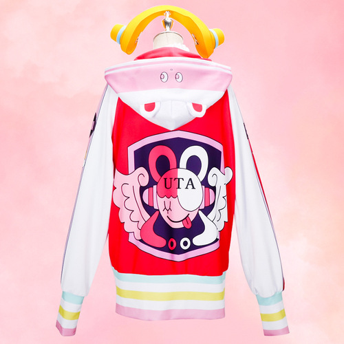 Crown Pirate King cosplay costume, Pirate King RED Theater Version World's Singer UTA Uta cosplay