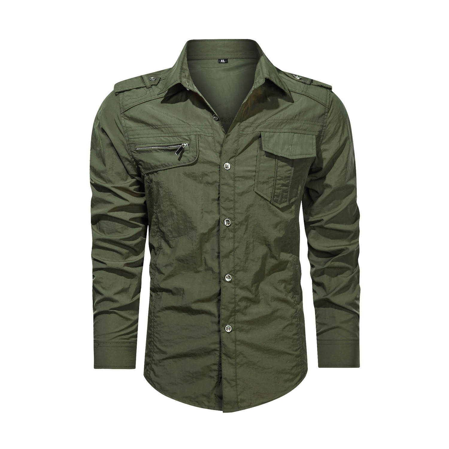 Camicia da lavoro uomo a maniche lunghe asciugatura rapida_voghion.com
