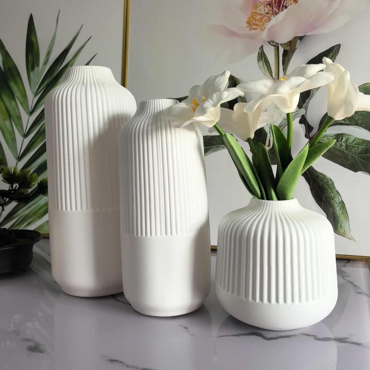 Imitation Ceramic Vase Ornaments, Living Room Flower Arrangements, High-End Decorations, Accessible Luxury, High-End Flower Arrangements, Ins Style Wholesale Cross