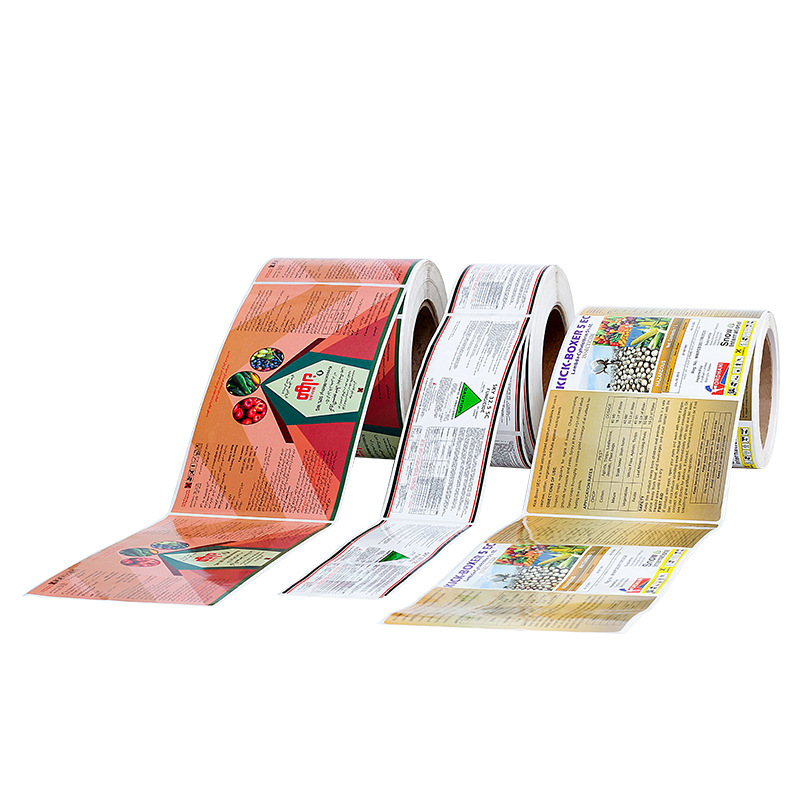 Pegatinas de flor de cerezo sello personalizado etiqueta adhesiva precio de papel térmico láser de PVC transparente etiqueta pet logo