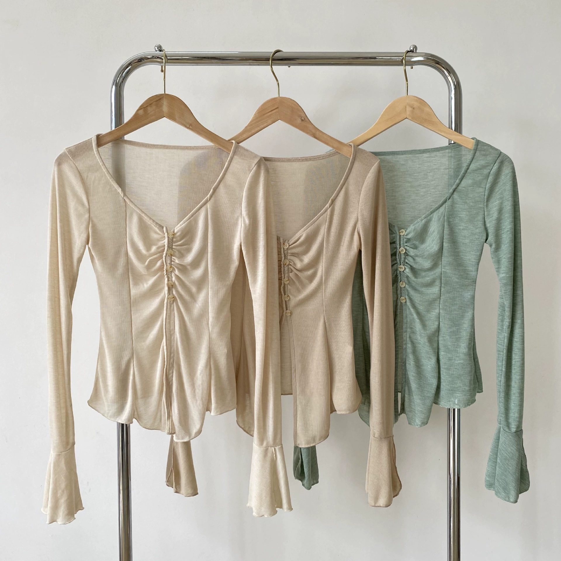 Тонкий кардиган Tencel со вставками