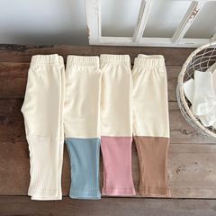 New Fall Collection: Korean-style Girls' Leggings—Versatile, Color-Blocked Design, Perfect for Little Ones—Slim Fit, Ideal for Outings in Small to Medium Sizes