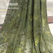 丝绒烂花网布植绒扎染针织四面弹舞蹈服连衣裙打底衫国风旗袍面料
