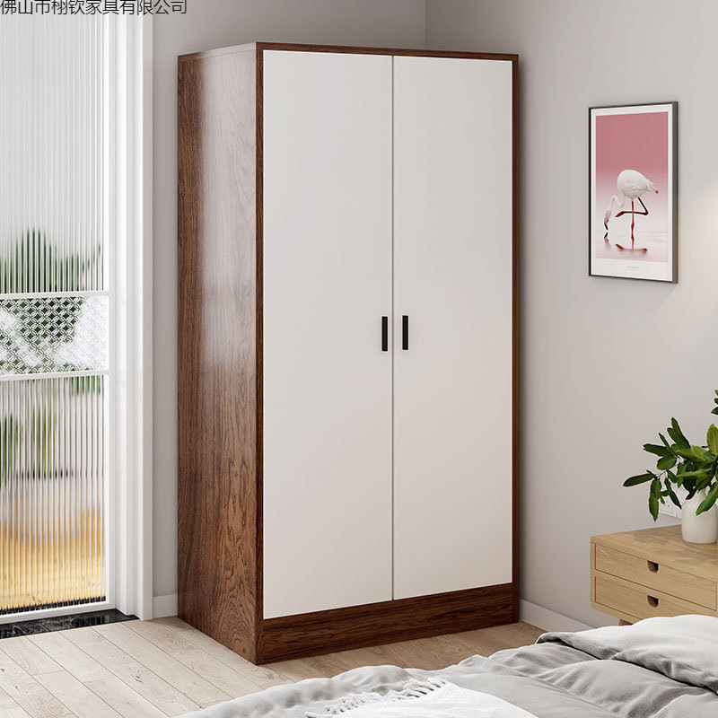 Wardrobe for Home Bedroom, Panel-Style Children's Closet, Modern Minimalist Rental House, Economical Simple Cabinet for Small Apartments