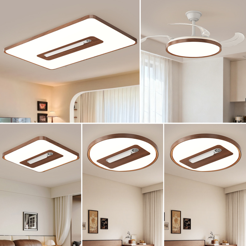 Modern Invisible Blade Digital Display Temperature Display Eye-Protection Fan Light for Living Room, Dining Room, Master Bedroom, Study, Silent Inverter Fan Light Modern Invisible Blade Digital Display Temperature Display Eye-Protection Fan Light for Living Room, Dining Room, Master Bedroom, Study, Silent Inverter Fan Light