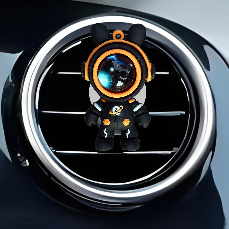 Salida de aire de coche transfronterizo, conejo de cielo estrellado, clip de astronauta, aromaterapia, perfume de coche, adornos de dibujos animados, accesorios decorativos