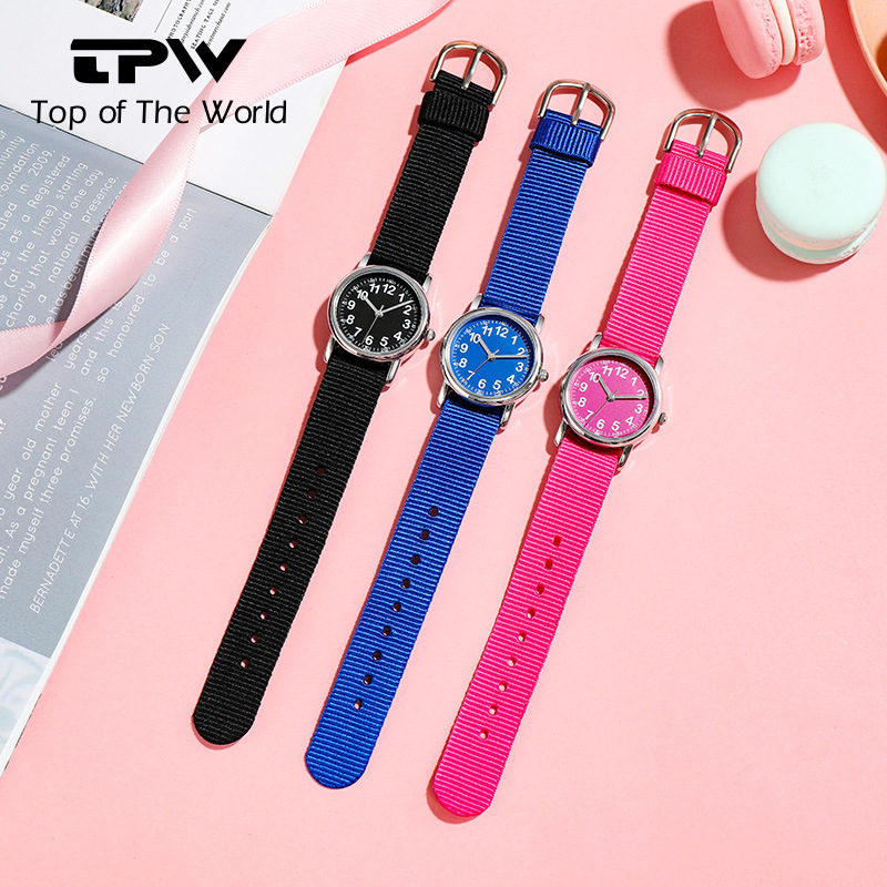 Children's watch Student Watch Fashion Braided one-piece with cute waterproof quartz watch for kids_viptrois.com