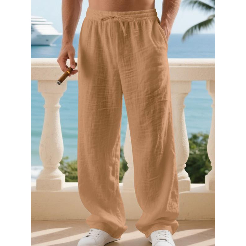 K 99716 Linen Thin Loose Men's Joggers K 99716 Linen Thin Loose Men's Joggers