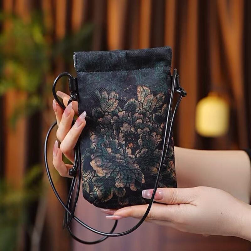 新しい女性のバッグ、ファッショナブルな携帯電話バッグ、ハイエンドのクロスボディバッグ、レトロなバッグ収納バッグ、女性の中国風のカジュアルバッグ卸売|undefined