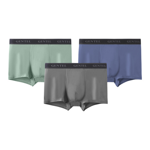 Men's underwear Modal wholesale spring and summer breathable antibacterial boxer briefs for boys solid color mid-waist boxer briefs for men