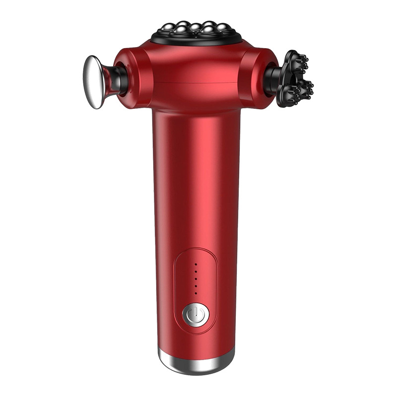 Tres terminales eléctricas de alta frecuencia desatan la pistola Fascia de la pistola multifuncional, relajan el masajeador de la pistola, relajan el masaje y hacen ejercicio.