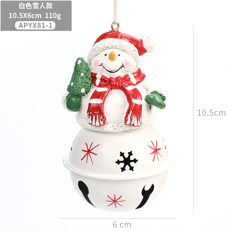 Muñeco de nieve blanco Campana/pieza/110g