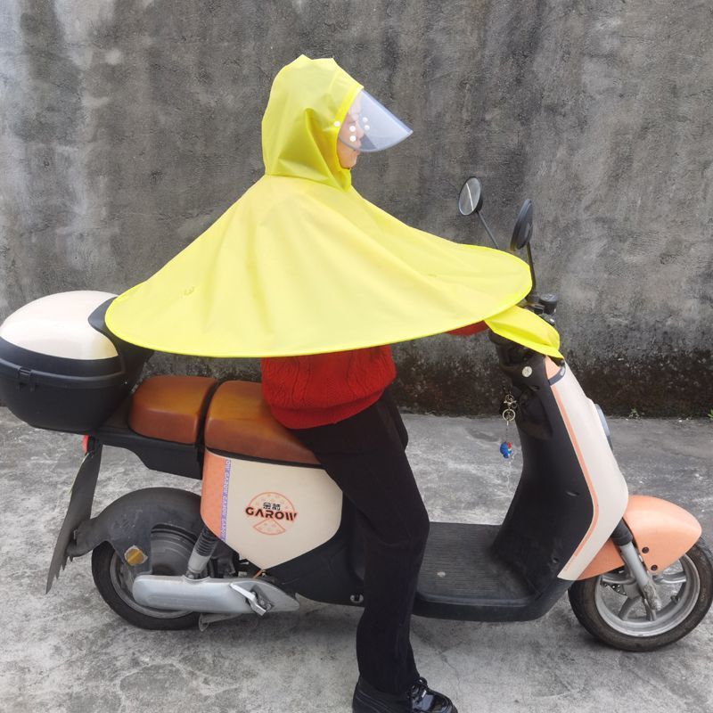 レインコート電気自動車専用オートバイのレインコートは豪雨防止成人男女全身にレインコートのつばを厚くする|undefined