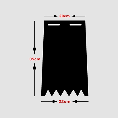 Electric vehicle fender | rear wheel mudguard, high-quality - 35cm-high-12mm-thick-three-color-printed-100-sheets