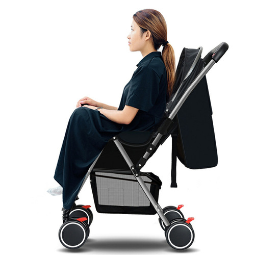 Baby stroller, baby carriage, baby pram, lightweight stroller, sit-able, lie-able, foldable, children's baby stroller, portable