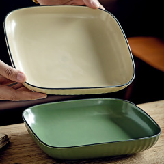 盤子餐盤方盤長方形盤子備菜盤餃子盤菜盤火鍋配菜盤早餐盤批發