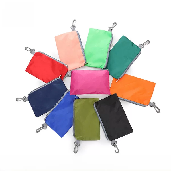 Factory Direct Sales Popular 190t Silver-Coated Storage Bag Waterproof Travel Miscellaneous Bag Cover with Zipper Support