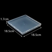 18.5正方扁盒 pp塑料包装盒 透明跨境专供盒子零件盒 配件盒1.7cm