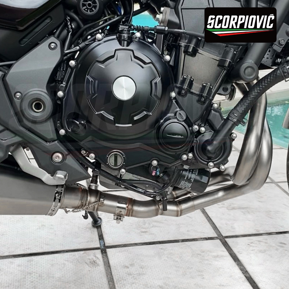 Motorcycle Er6N Er6F Z650 Ninja650 Front Exhaust Pipe Tail Muffler Non-Destructive Installation