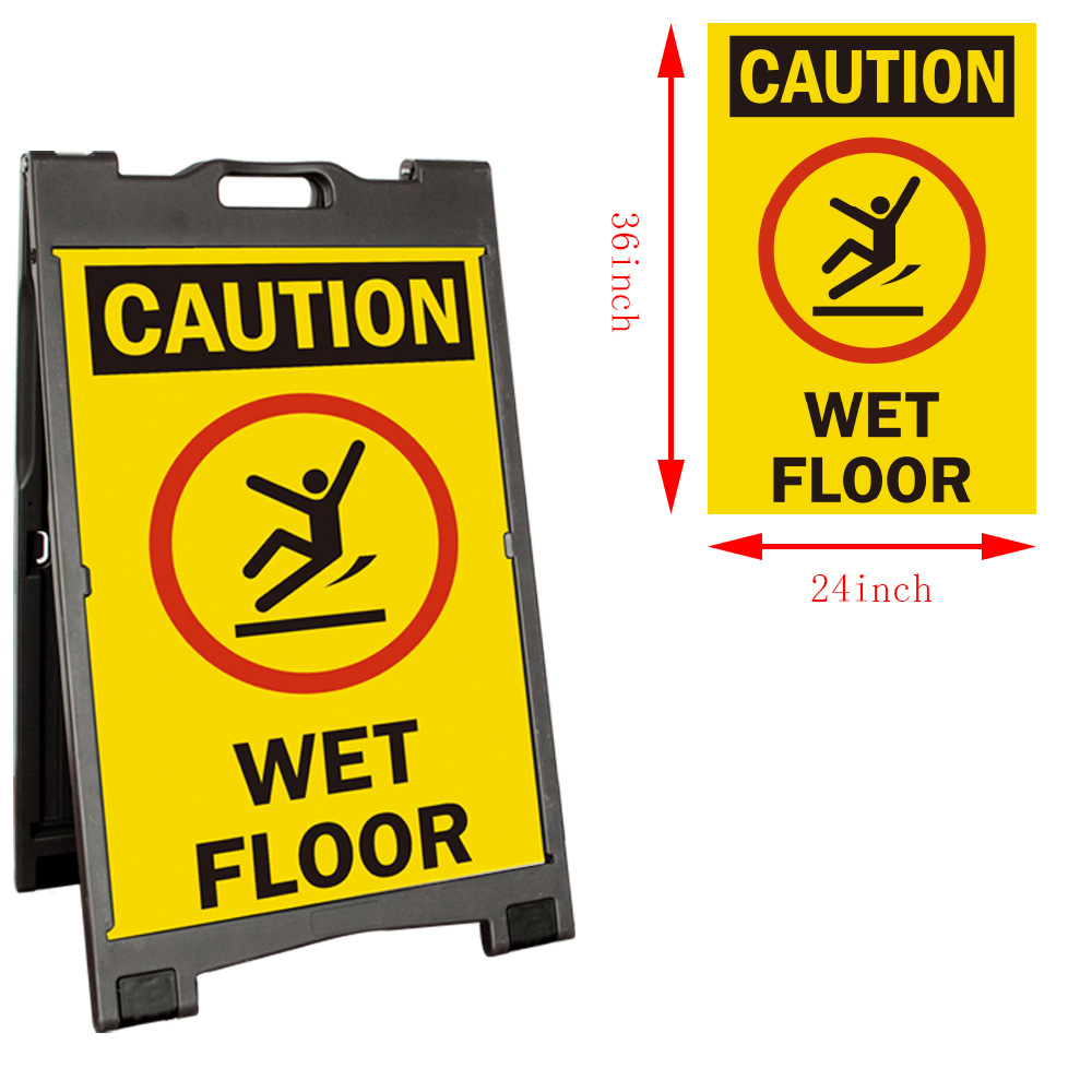 24*36英寸吹塑注水A字广告板 塑料警示牌广告牌 展示牌广告牌