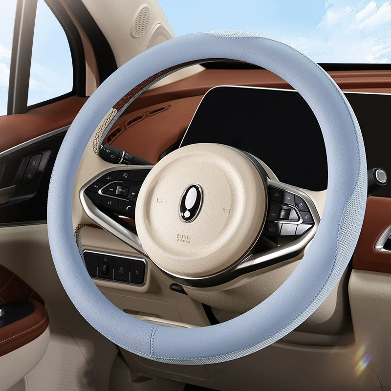 2025 новая кожаная сетка автомобильная рулевое колесо универсальная искусственная кожа четыре сезона универсальная полезная модель патент