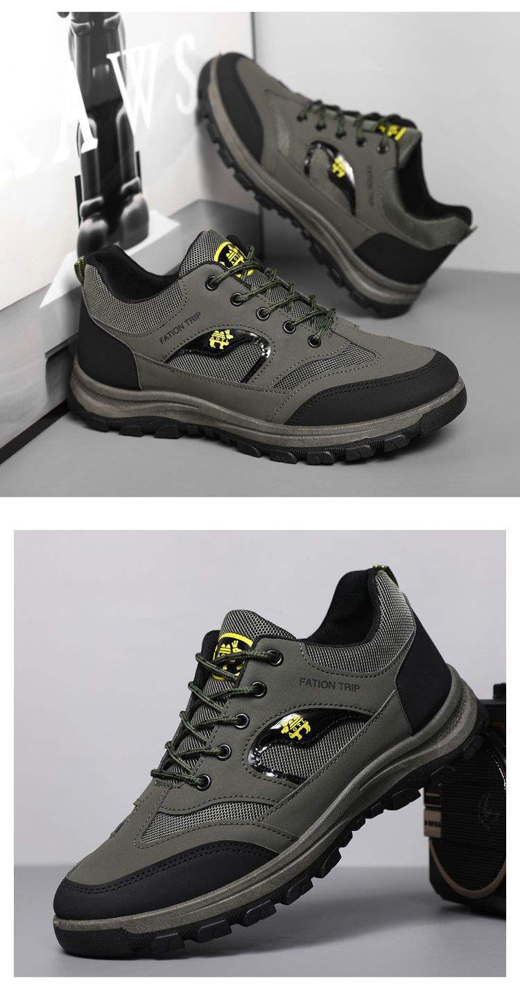 ShoeGlobe Construction Site Outdoor Middle-Aged And Elderly Sports Shoes Mountaineering Men's Wear-Resistant Waterproof Anti-Slip_voghion.com