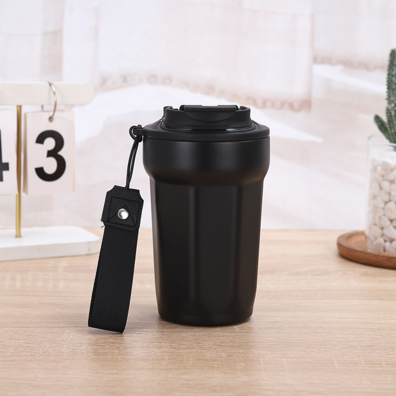 Taza de ocho ángulos 450ml Negro