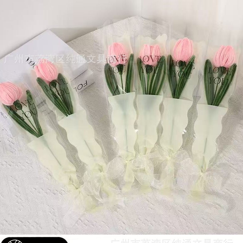 教师节扭扭棒花朵母亲节三八节情人节创意礼物郁金香花束节日仪式|undefined