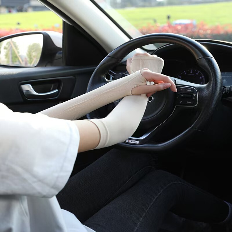 纯色护袖韩国冰袖冰丝防晒袖套户外骑行男女运动开车袖套厂家批发|undefined