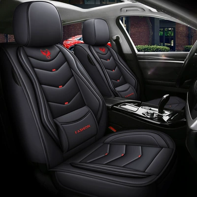 Four Seasons Pad, four seasons universal five-seat car cushion - mysterious-black-single-seat-general