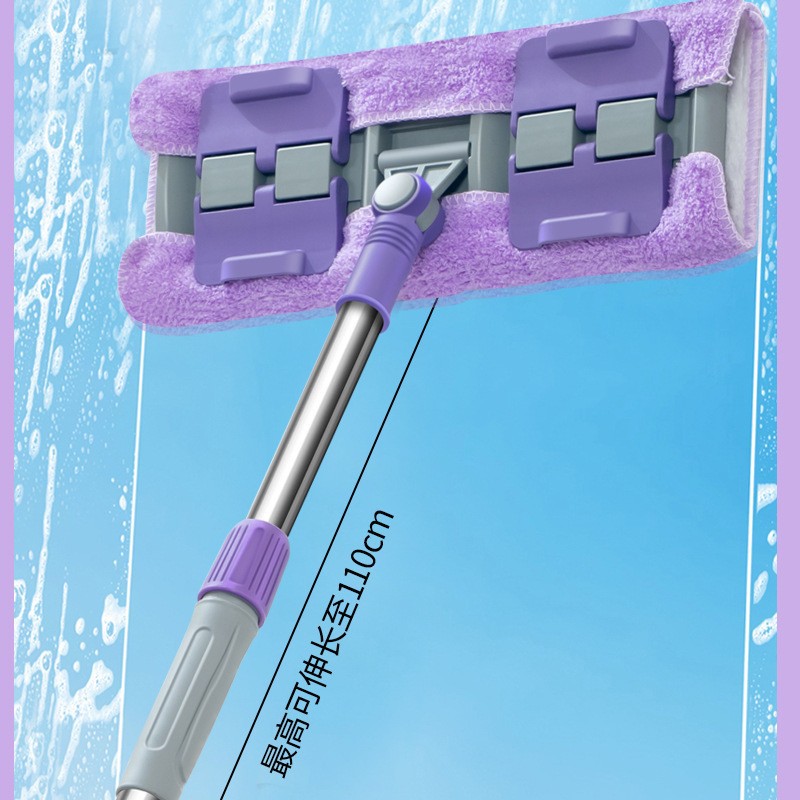 夹布平板拖把干湿两用夹毛巾清洁地拖瓷砖墙面木地板家务清洁拖布