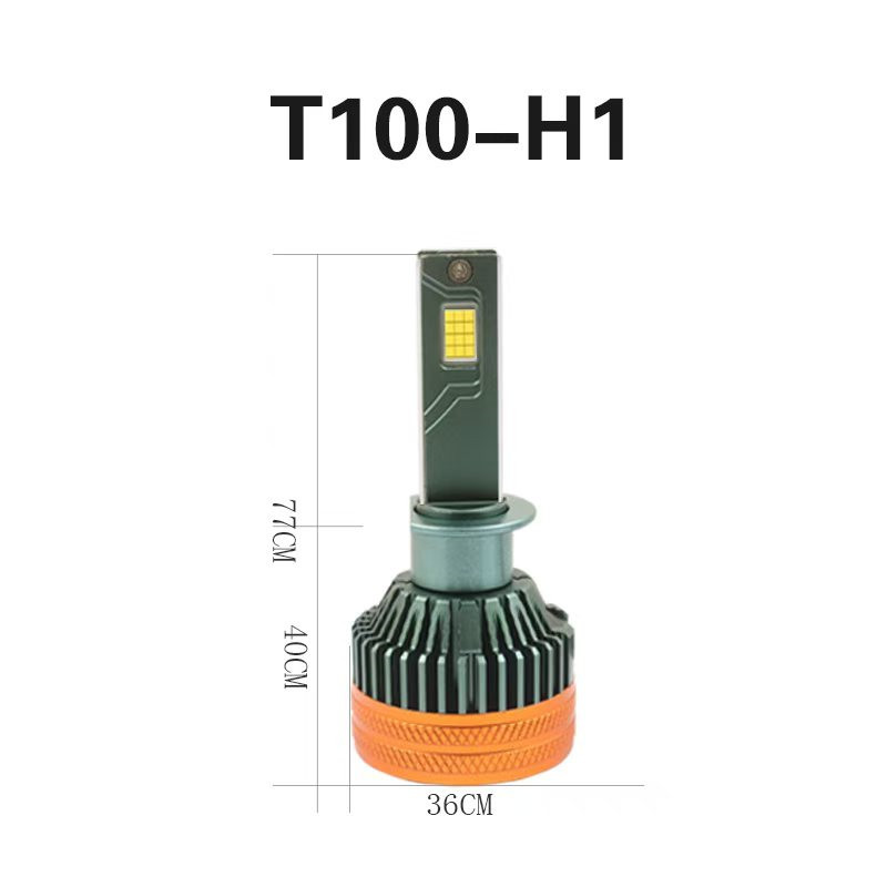 T100 luz LED de alta potencia delantera de automóviles super brillante conversión de lámparas de automóviles H1 H7 H11 9012 9005