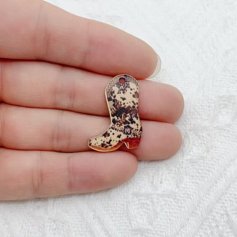 クロスボーダー合金レトロウエスタンカウボーイプリントブーツキーホルダーペンダントバックパック DIY ジュエリーアクセサリー|undefined