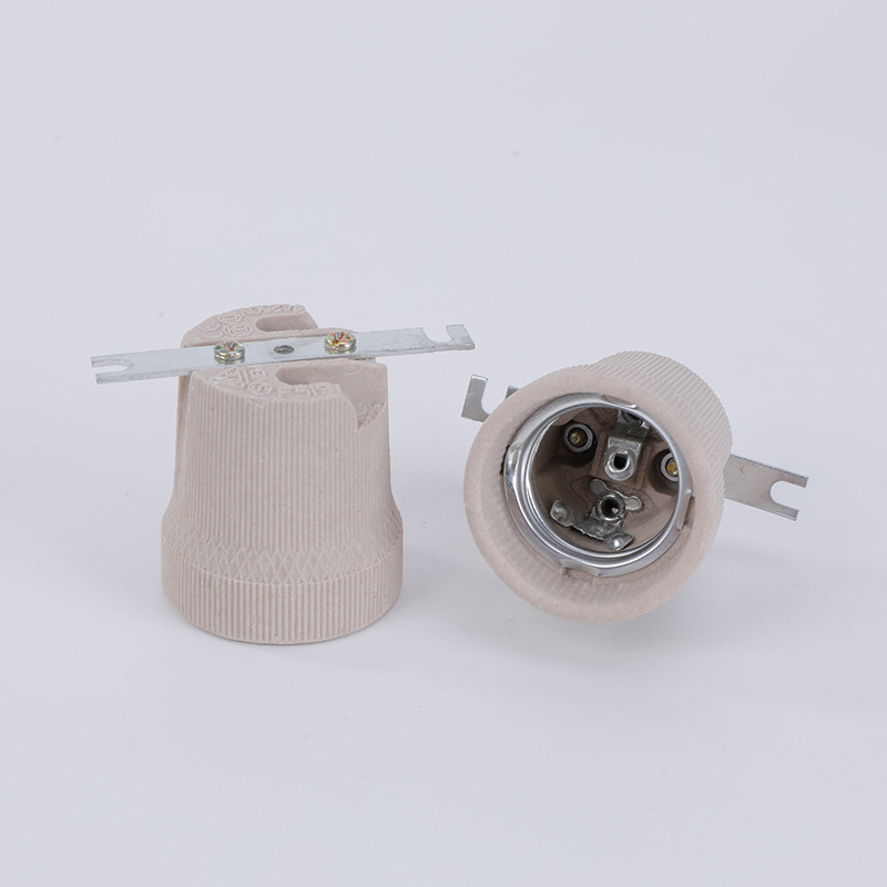 E27 lámpara de cerámica resistente a altas temperaturas conector de lámpara de lámpara accesorios de lámpara de lámpara conector de lámpara de lámpara tipo conector de lámpara de lámpara