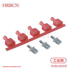 HRB品牌 250尼龙公端 6.3插簧接线端子 通孔连带M6351FNS-5(8)-R