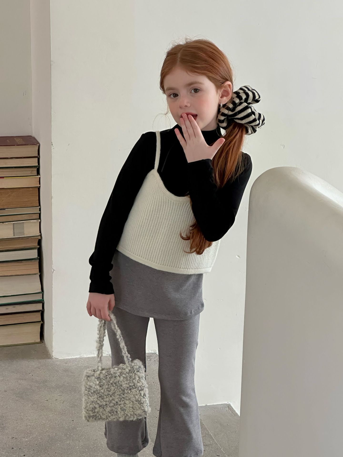 Autumn flared trousers