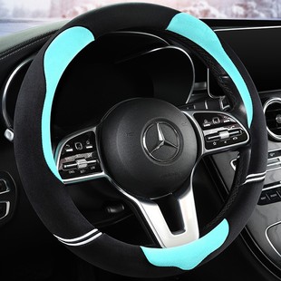 HY winter cute plush car steering wheel cover personality cartoon goddess new simple sports interior supplies handle cover