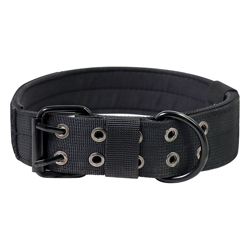 Collar para perro con hebilla-Negro L