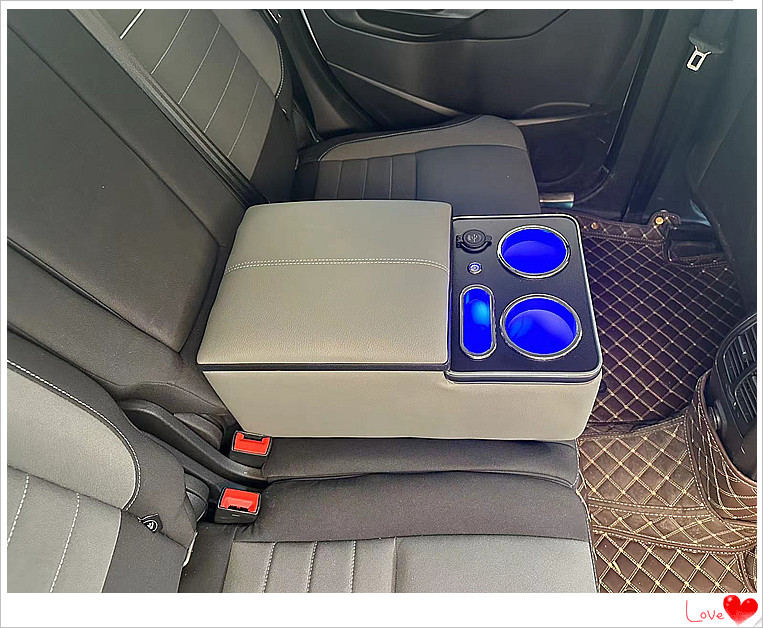 Car Universal Rear Armrest Box, Car Rear Seat Armrest, Second Row Middle Storage Box Interior Modification
