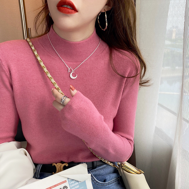 핑크[하프 터틀넥]