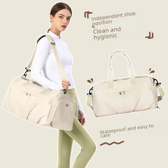 Women's New Fashion Large Capacity Travel Bag, Dry Wet Separation Sports Bag, Waterproof Yoga Shoulder Handbag