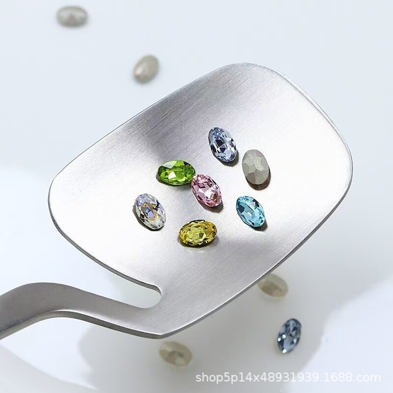Wuzhou K9 Premium 4x6 Pigeon Egg-Shaped Rhinestones 1:1 Replica of High-Quality Decorative Nail Art Accessories DIY