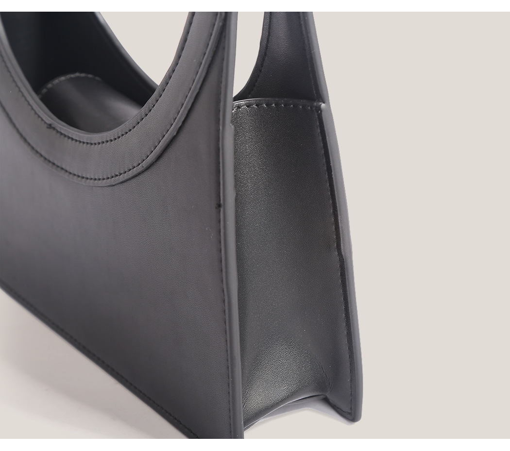 Classic Style Style Women's Pu Leather Solid Color Classic Style Sewing Thread Square Open Handbag