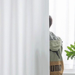 Cross-border Exclusive Sky Velvet White Gauze Simple Modern Curtain Pervious Window Screen Living Room Bedroom Balcony Bay Window