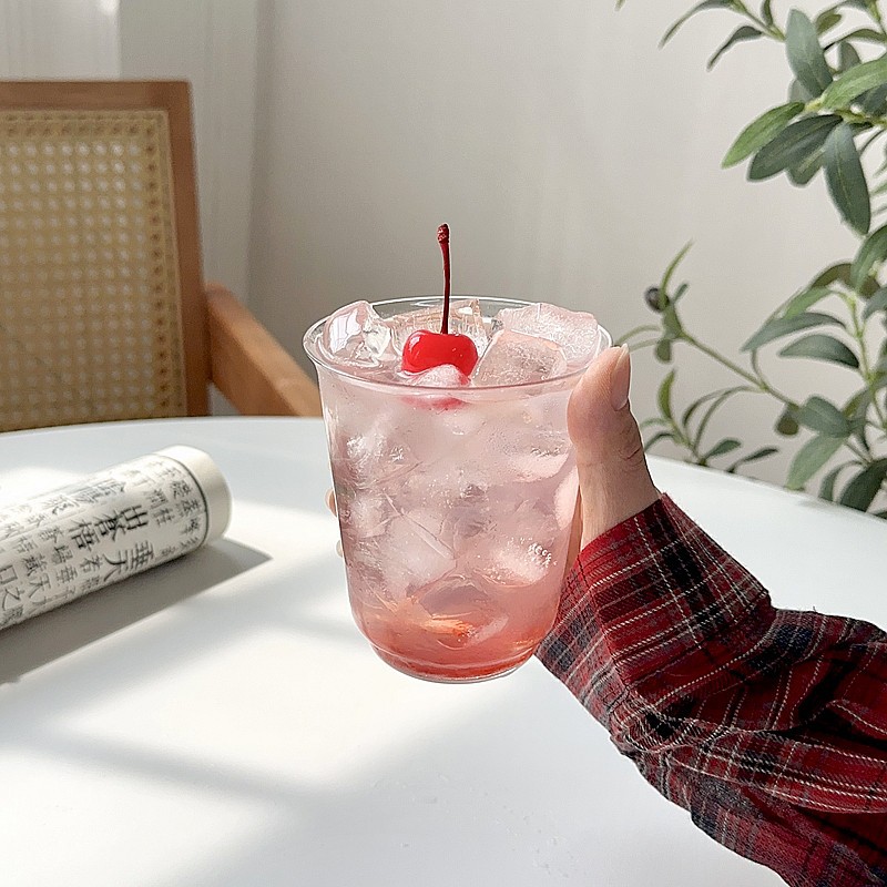 New Ins-style Iced Coffee Latte Cup, Gongfu Tea National Style Cocktail Cup, Classical Glass Cup, Beverage Cup