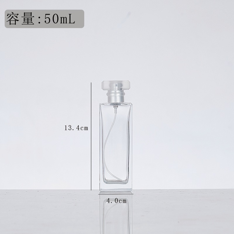 高品質透明化粧品ボトルサンプルスクエアポータブル香水ボトルプレスファインミストガラスボトル空ボトル|undefined