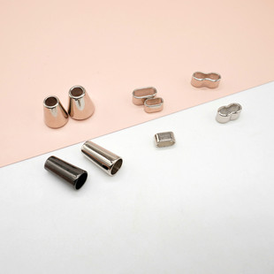 Zinc Alloy Lat Color Bell Adjusting Buckle 6mm Mobile Phone Lanyard Ribbon Hardware Metal Horn Bucket Closure Buckle
